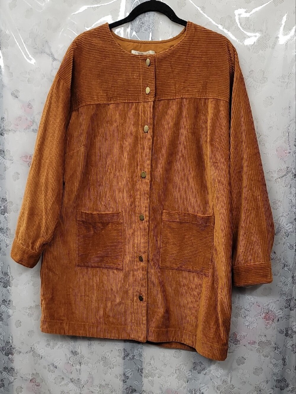 Christy Dawn The Candice Dress Cognac Corduroy Size Large - Picture 3 of 9